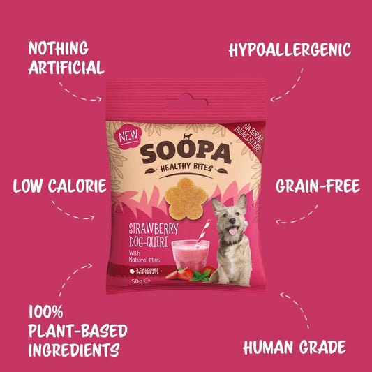 Strawberry Dog-Quiri Dog Treats: Single Pack