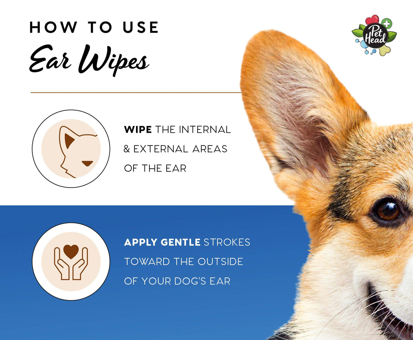 Pet Head Health Ear Wipes (Pack of 30)