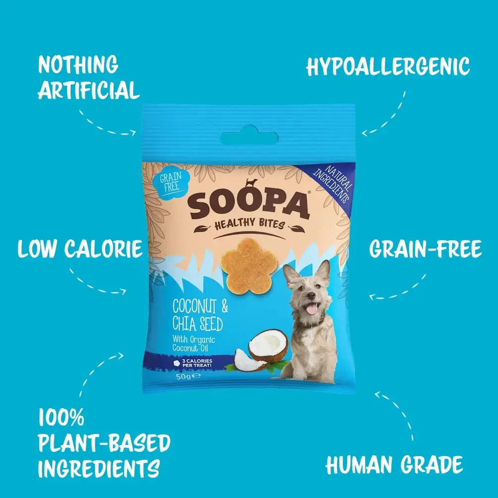 Coconut & Chia Seed Dog Treats: Single Pack