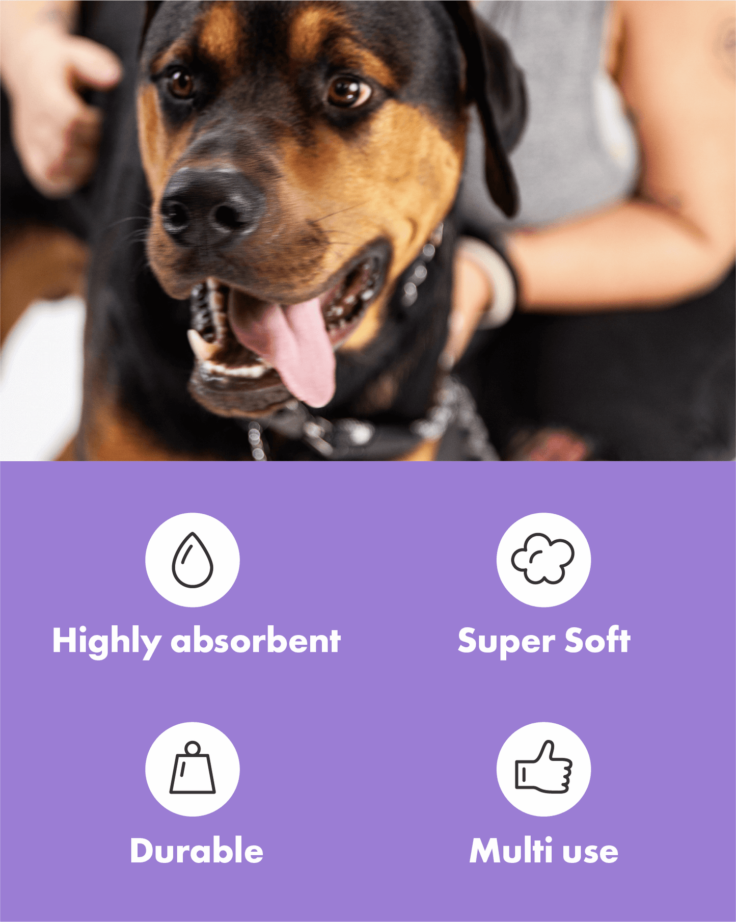 Biodegradable Super-Absorbent Pet Eco Towels – 20 Pack