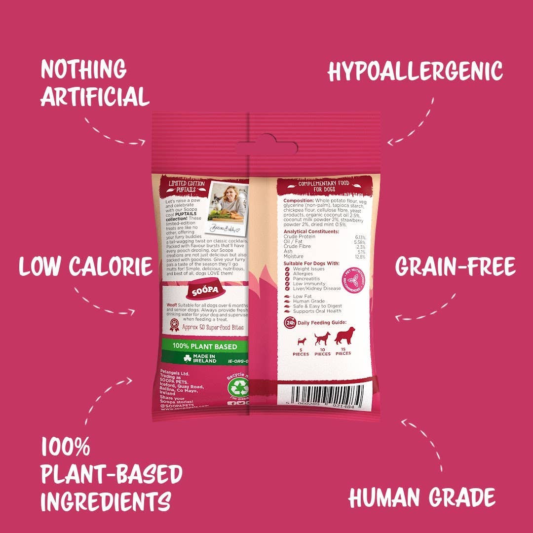 Strawberry Dog-Quiri Dog Treats: Single Pack
