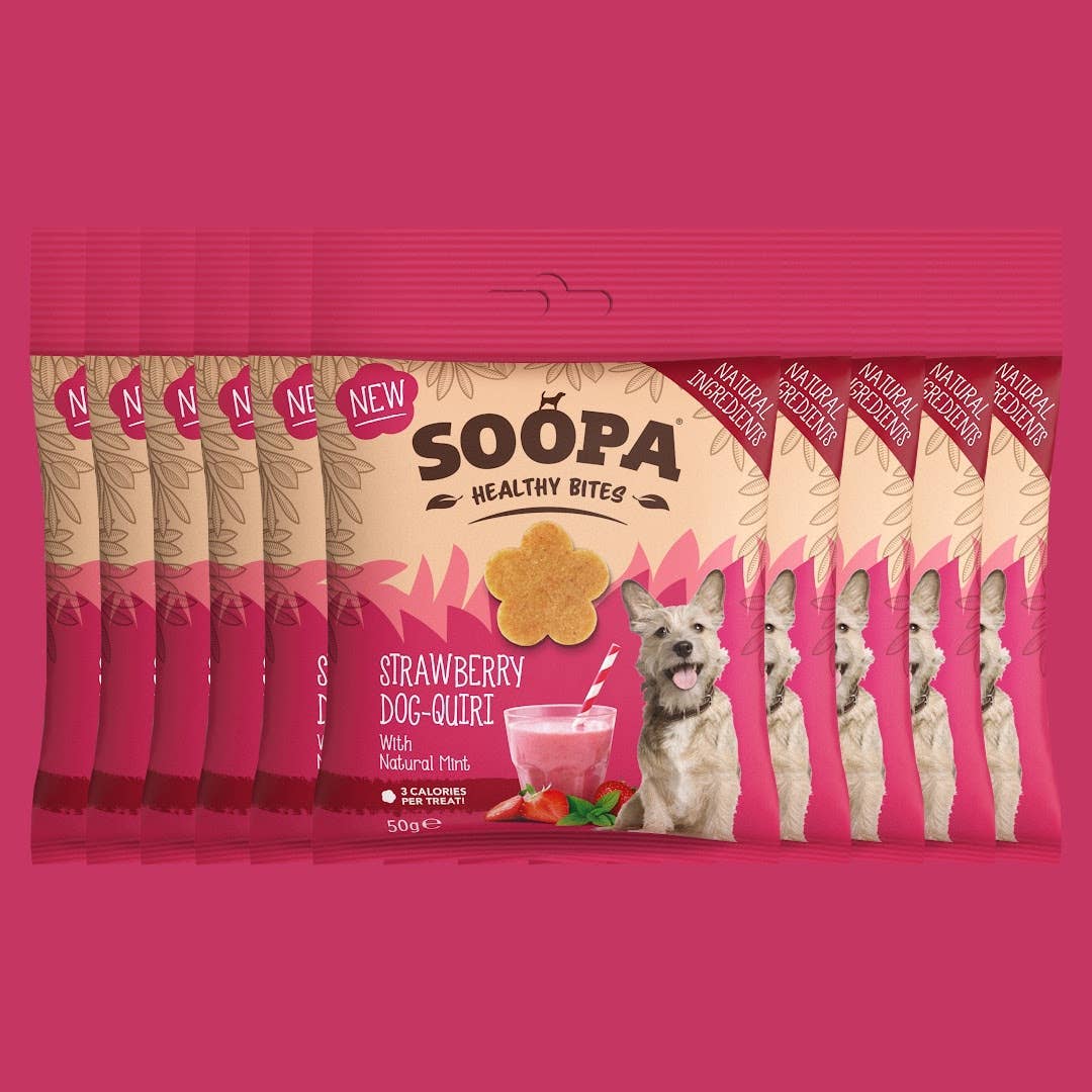 Strawberry Dog-Quiri Dog Treats: Single Pack