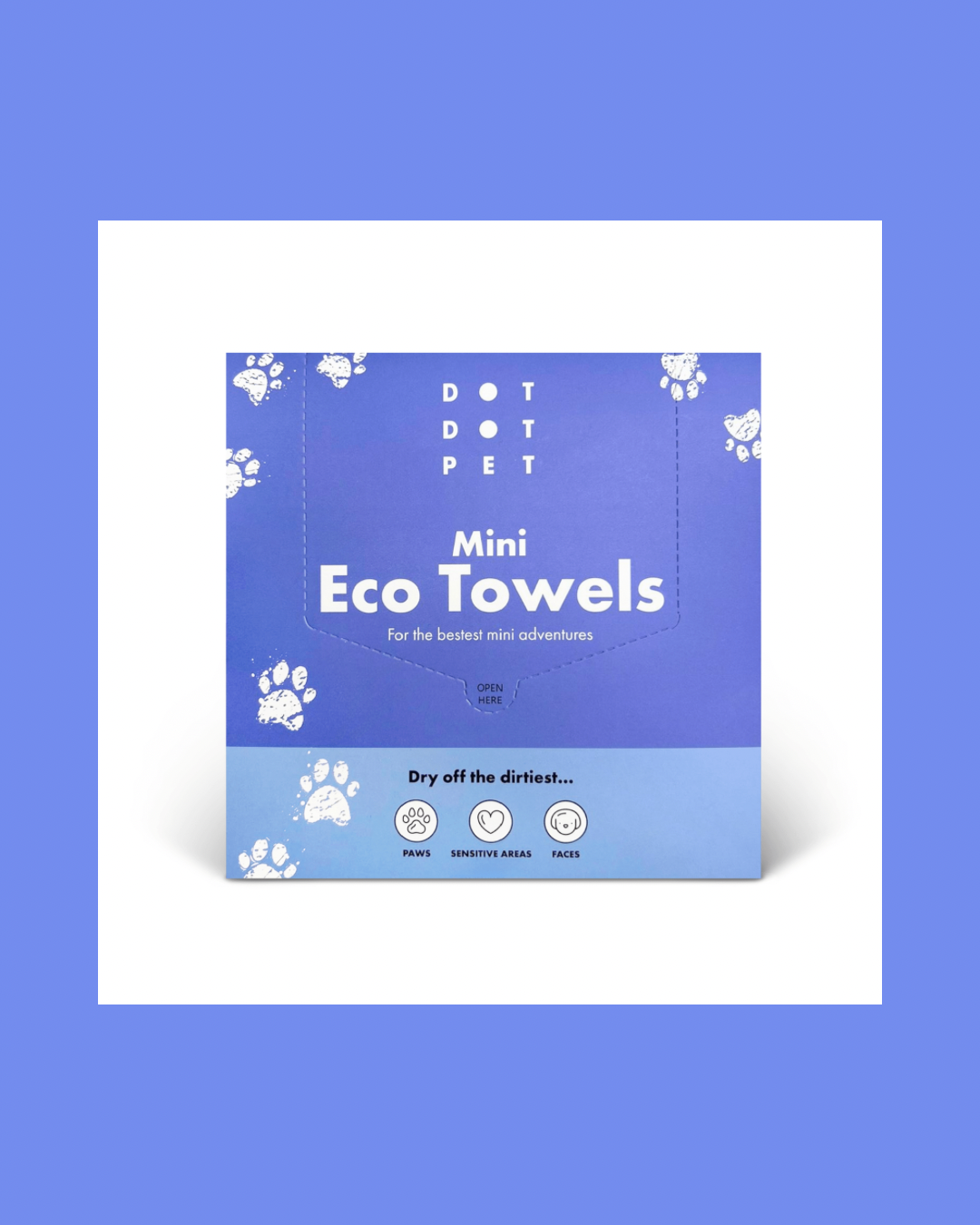 Mini Eco Dog Drying Towels – Disposable Paw & Face Towels