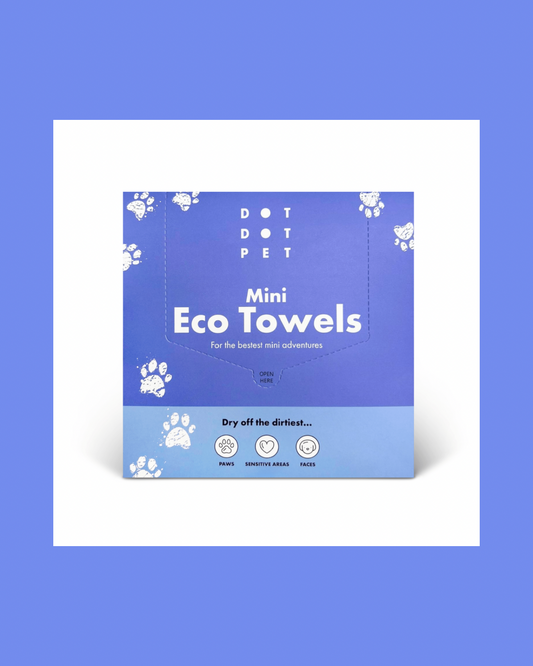 Mini Eco Dog Drying Towels – Disposable Paw & Face Towels
